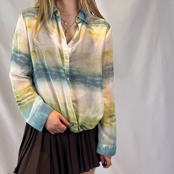 Sheer Button Up - Picture 4 of 6